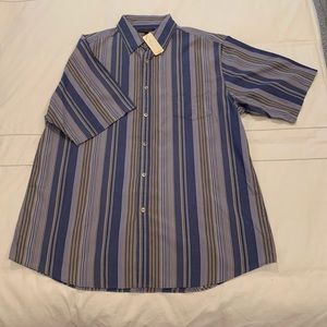 Men's L Saltaire SS Striped Shirt Wellington NWT $98 Retail